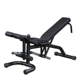 Multiple Angles Adjustable Weight Bench for Home & Commercial Gym (FID46) - Flat, Incline & Decline Bench for Workout Strength Training - Black